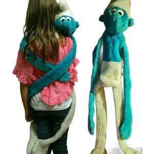 Smurf Huggerz Plush / Ganz Bros / 1980's Vintage / EXCELLENT CONDITION / RARE